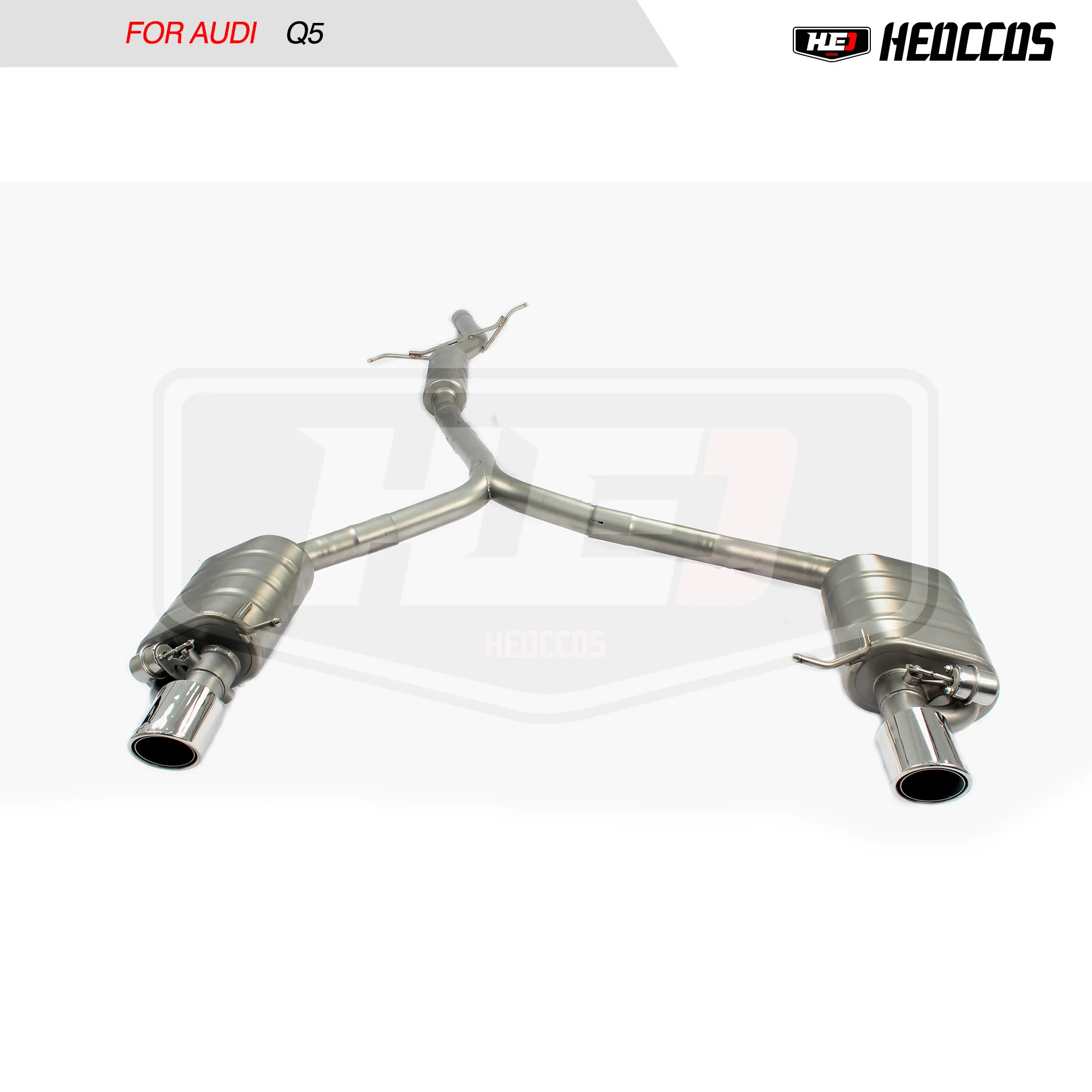 HEO Stainless Steel Exhaust Assembly For AUDI Q5 Exhaust 2.0T 3.0T Catback Pipe Silencer Drum Performance Modification