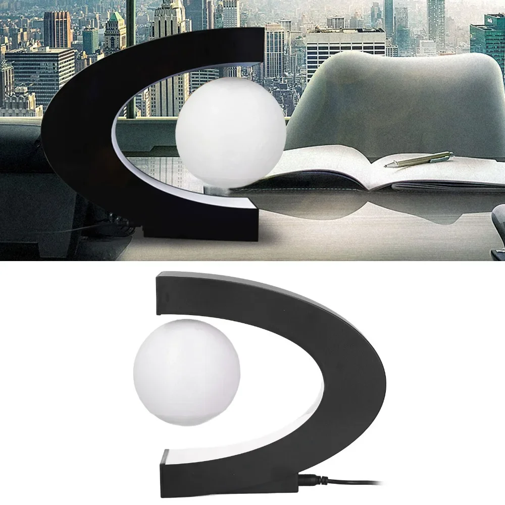 100-240V magnetic levitation moon night light office home creative suspended ornaments magnetic levitation moon night ligh