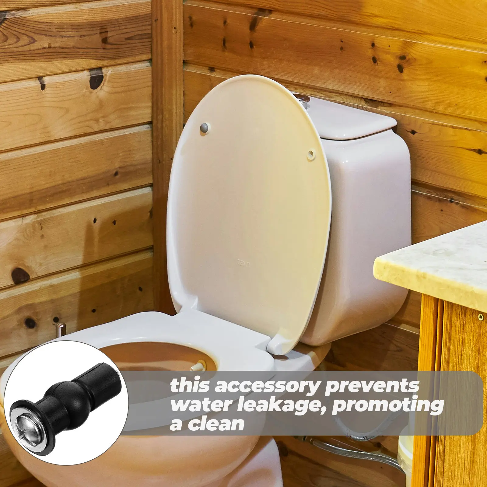 

2Pcs Toilet Seat Screws Solid Expansion Fixing Nuts Toilet Mounting Bolts Reliable Installation Parts Push-on Bolt Caps Screws