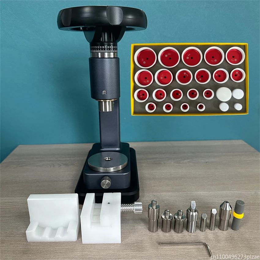 with 24 Piece Aluminum Mold Multi-Function Cover Opener Watch Repair Tools 6175B Cover Lever Bottom Dismantle Watch Ring Press