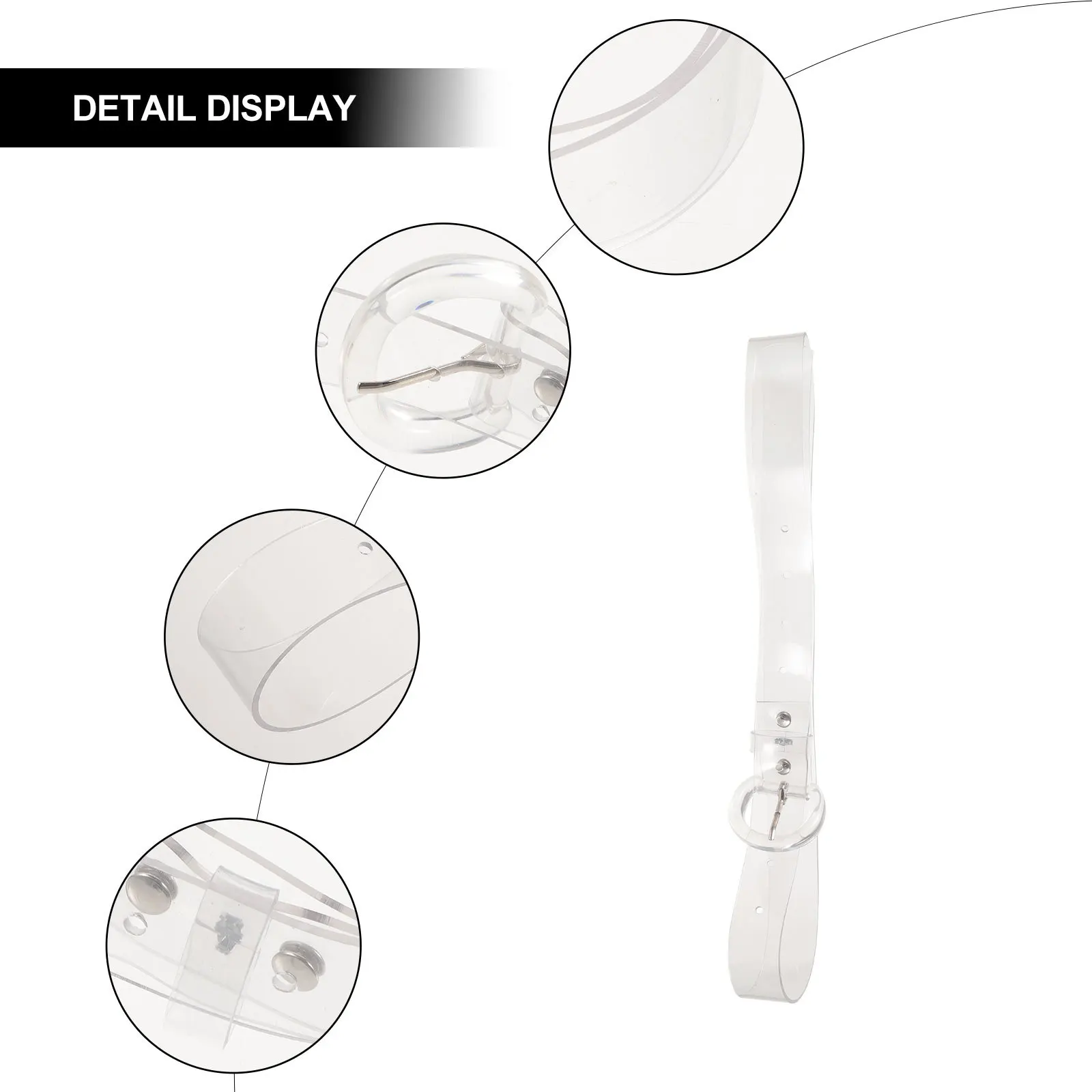 

Transparent Waist Belt Premium Material Adjustable Waistband Casual Dress Accessories Chic Waist Belt Women Jeans Accessories