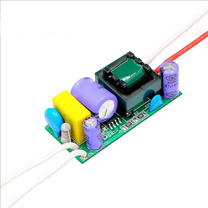 10pcs LED Drivers Set 3W-24W Isolated Constant Current AC-DC Converter Power Units 300mA/250mA Transformer for LED Lighting