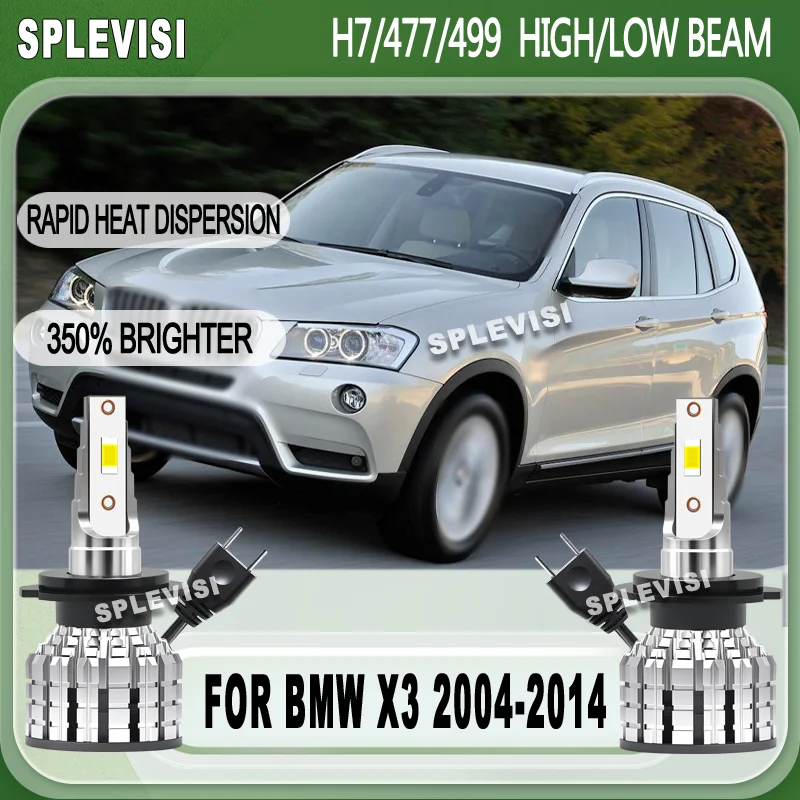 

High-speed Heat Dissipation 12000LM/Bulb H7 LED HIGH/LOW BEAM For BMW X3 2004 2005 2006 2007 2008 2009 2010 2011 2012 2013 2014