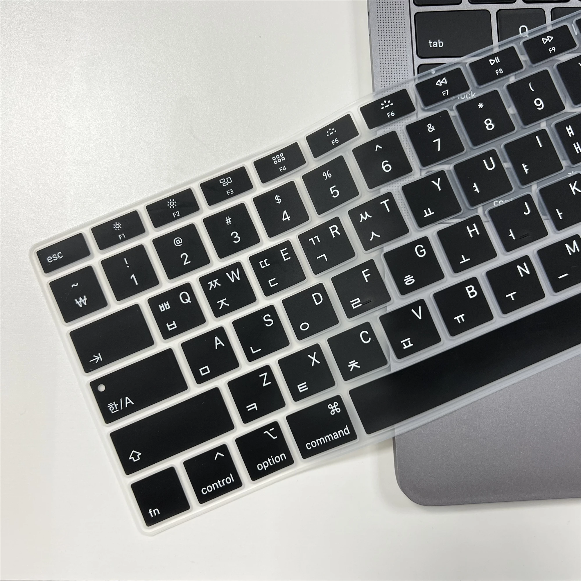 Korean Language Keyboard Skin for MacBook Air/Pro Retina A1466/A1502/A1369/A1286/A1398 US Key Silicone Keyboard Protector Cover
