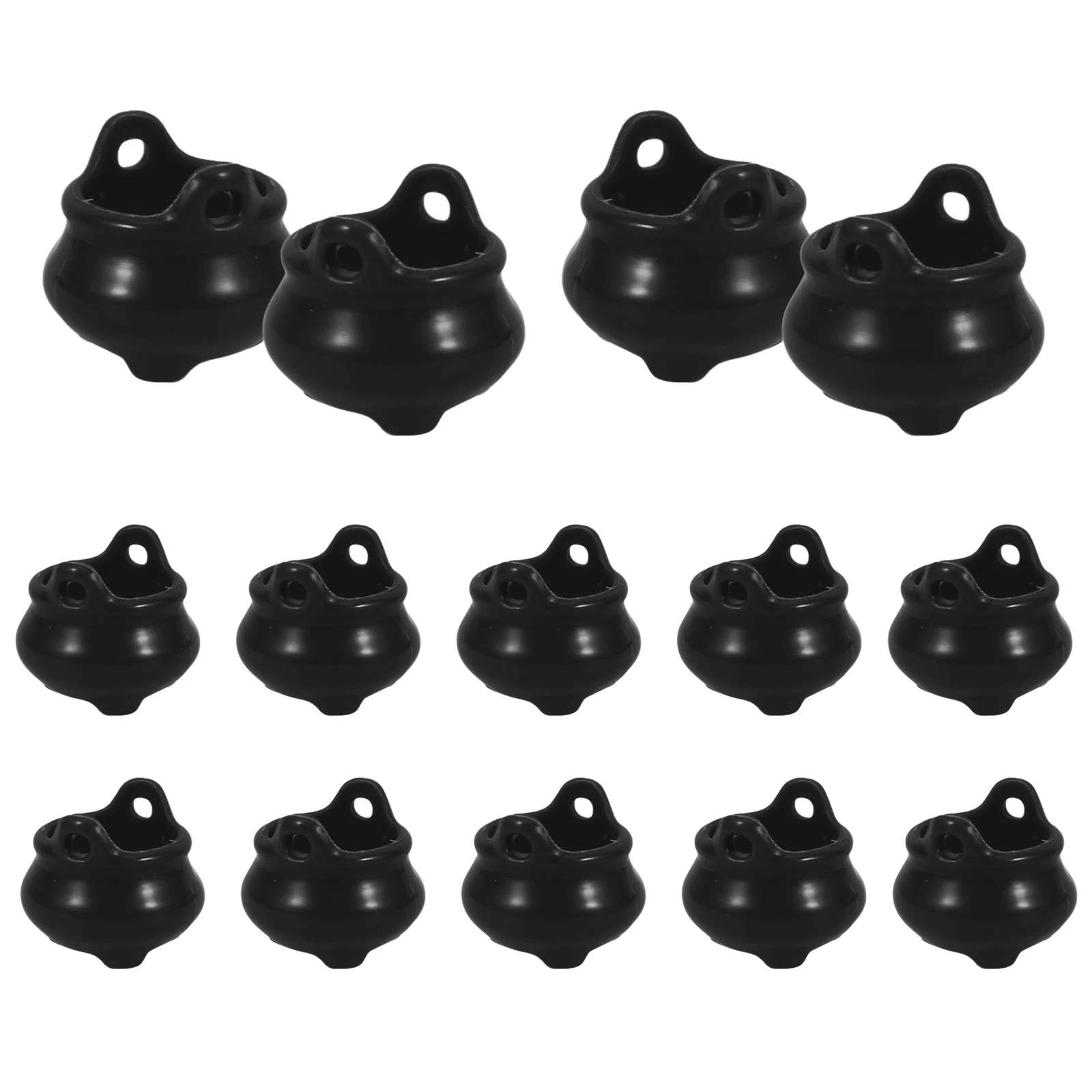 20 pièces Mini chaudron ornement chaudron pendentif Halloween Mini chaudron Halloween poupée maison décor Pots gonflables