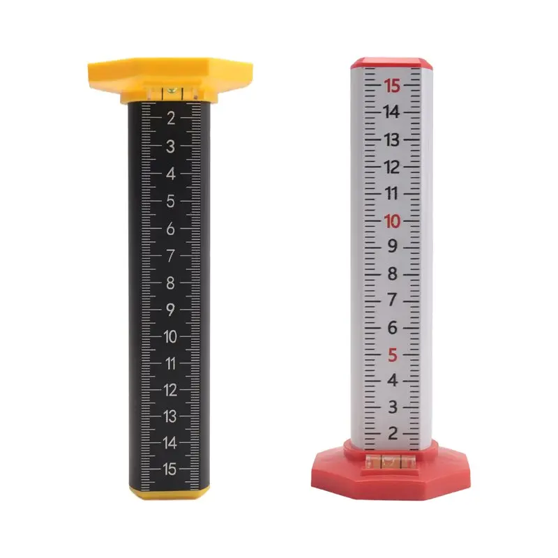 ABKW-2Pcs Ceiling And Floor Tile Height Ruler, Measuring Ruler With Magnetic Base, Measuring Ruler, Suspended Ceiling