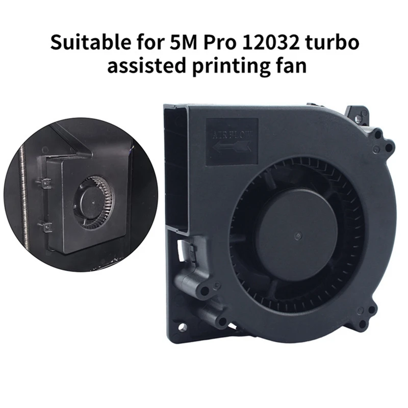 12032 24V Double Ball Turbo Fan Cooling Fan for Adventurer 5M Pro Extruder Hotend Cooling Fan for AD 5M Pro-A27I
