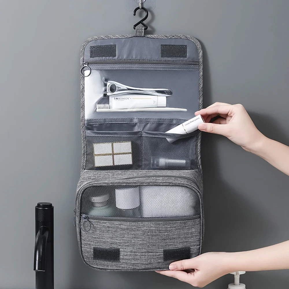 2024 Portable Large Capacity Travel Business Storage Bag for women and men dry and wet separation toiletries hanging storage bag