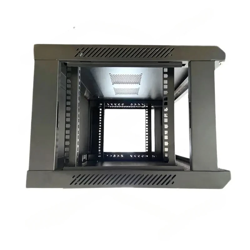 19 Inch 450X600Mm Wall Mount Ddf 6U Cabinet Server Rack Two Fan Hole