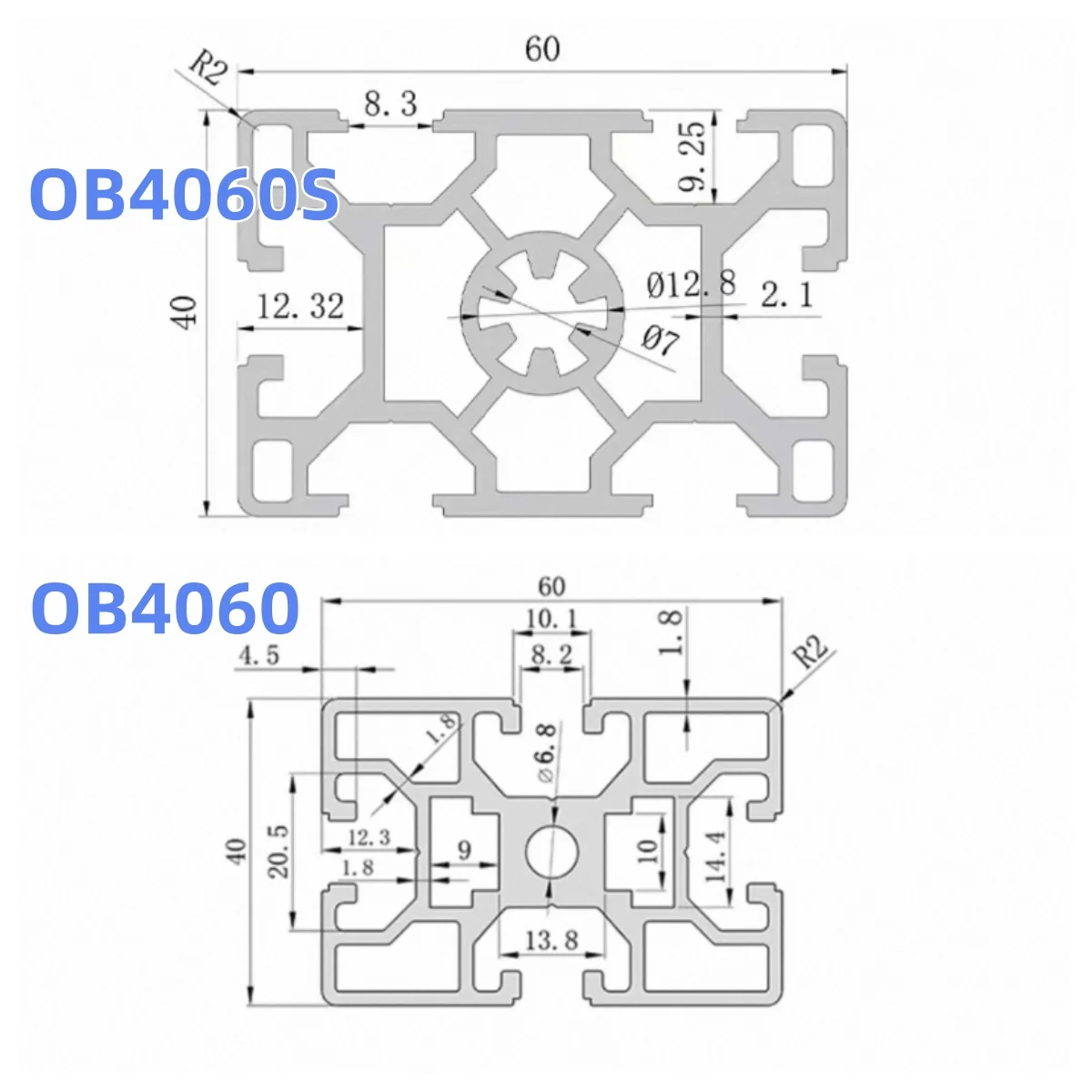 

1pc/2pcs/4pcs EU 4060/4060S T-slot Aluminum Profile Anodic Oxidation 100mm-1000mm Linear Rail Extrusion CNC 3D Printer Parts