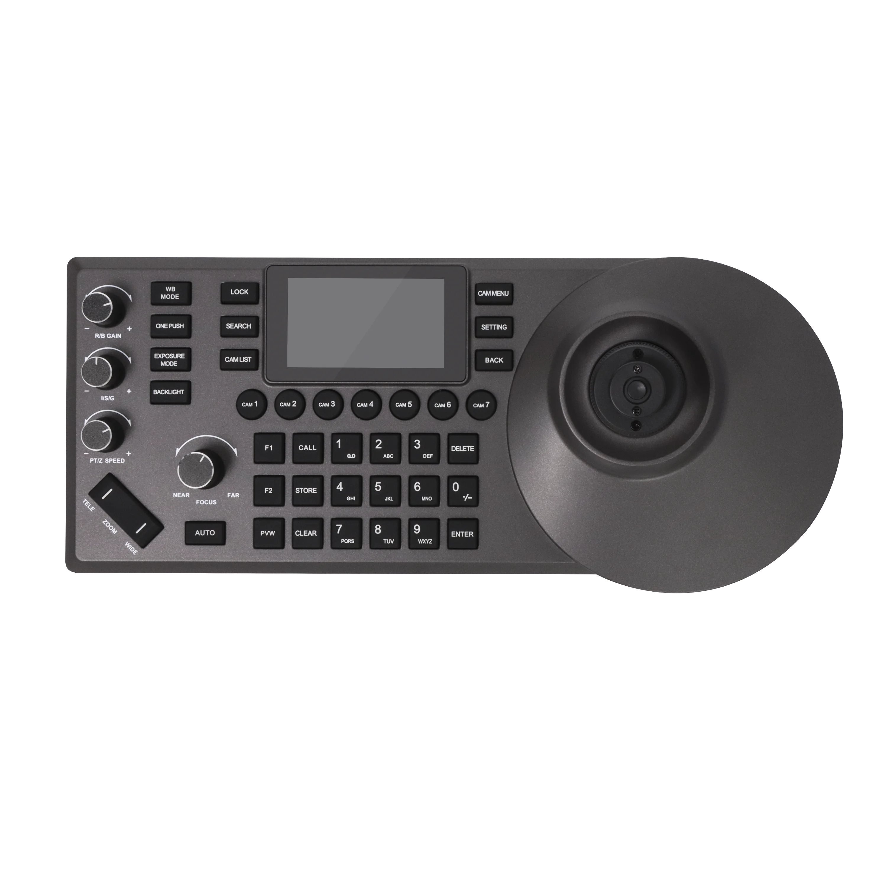 Hot Sale Video Conference Live Streaming Broadcast Keyboard POE Controller Preview Screen For SDI Camera NDI Camera