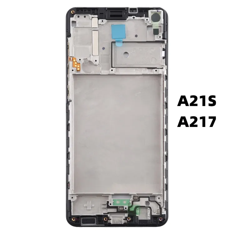 Plaque d'écran de téléphone LCD pour Samsung Galaxy, cadre central, châssis, panneau avant, réparation de boîtier, nouveau, A21, A21s, Agem, A217