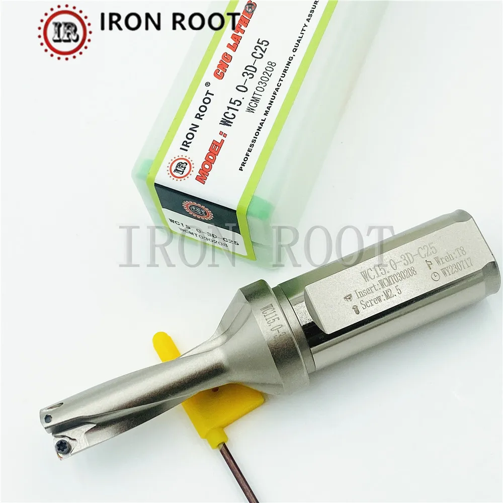 

CNC Drilling Tool IRON ROOT Indexable U Drill 3D Drilling Depth 14.5-20 Indexable U Deep Hole Drill Violent Drill Suitable