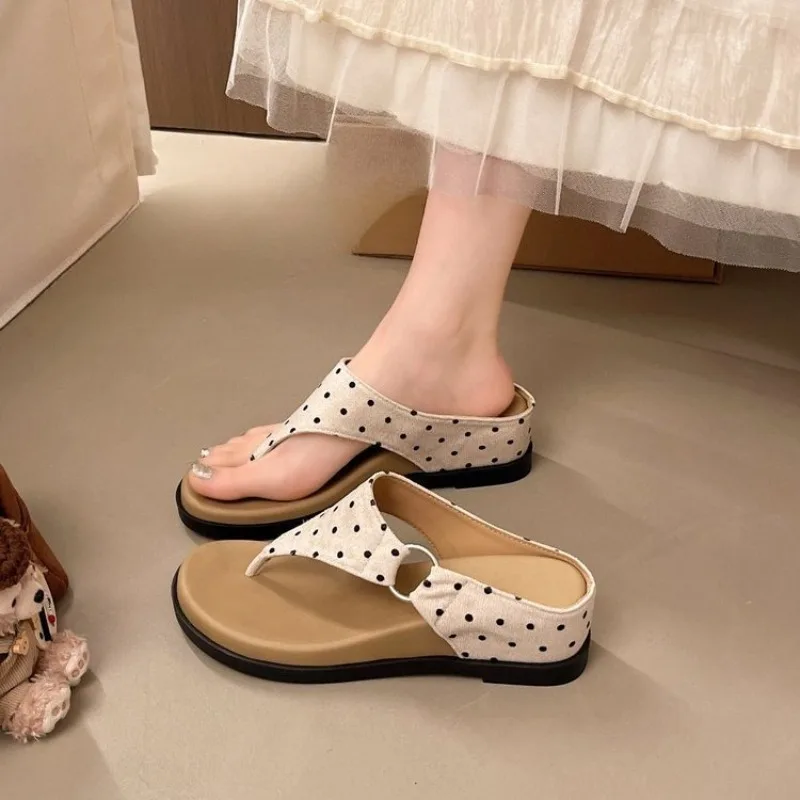 

2026 New Women Open Toe wedge heel flip-flops Slippers Summer Fashion Slip On Ladies Comfort Outdoor Beach Slides