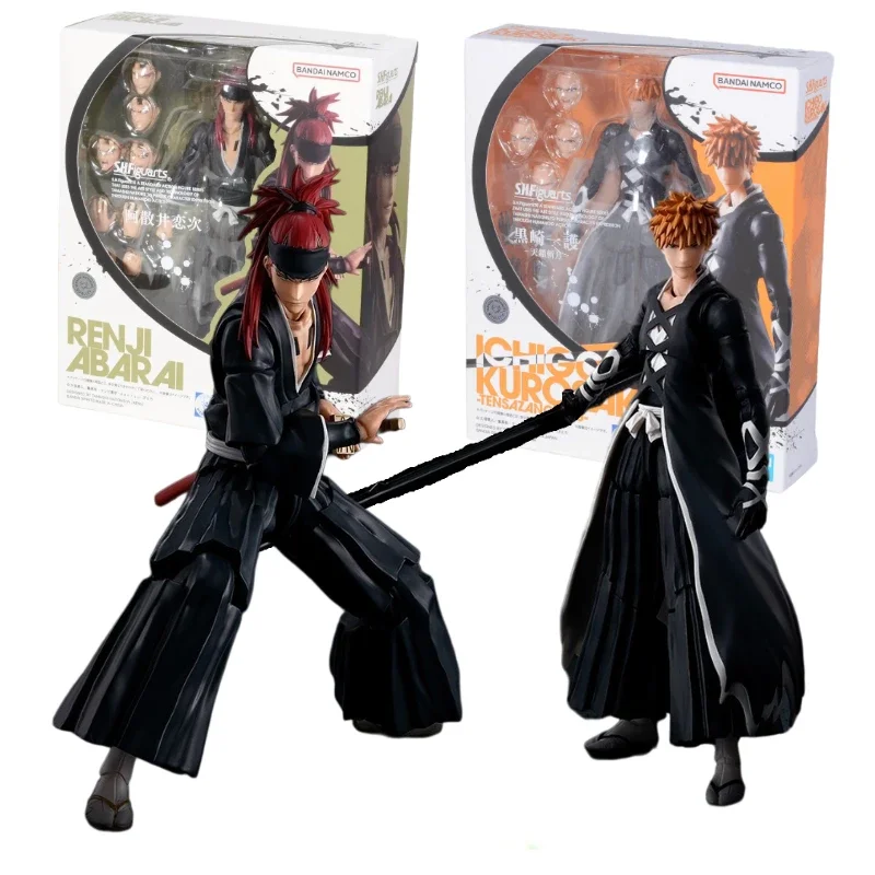 

В наличии Bandai S.H. Фигуртс SHF Kurosaki Ichigo Abarai Renji отбеливающая анимационная фигурка игрушка подарок модель коллекция хобби