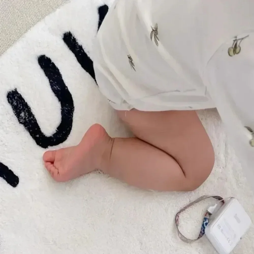 High Quality Round Carpet Anti-slip Baby Play Mat Washable Decorative Rugs Soft Printed Carpet for Room Decor and Comfort view 5