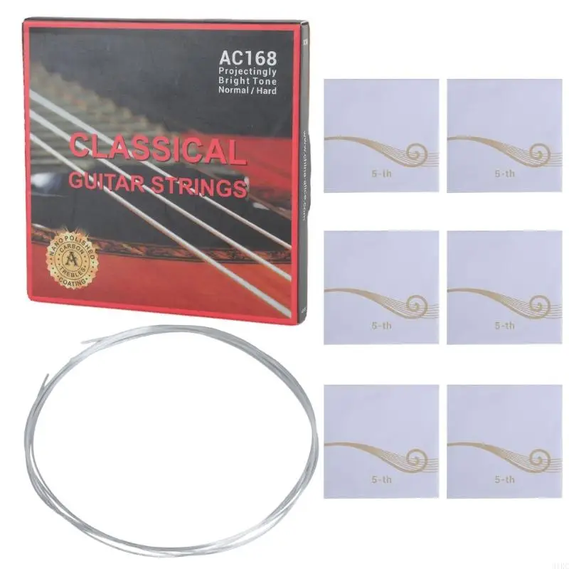 

31 км классические гитарные струны набор нейлоновых ядра струны против ржавного покрытия строки гитарные строки замена гитарных