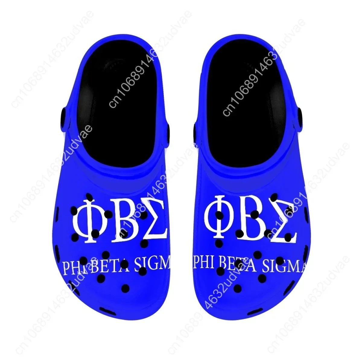 Fashion Blue Phi Beta Sigma Slides Slippers Sorority Gift Summer Casual Fashion Sandals Women Non-Slip Beach Hotel Walking Shoes