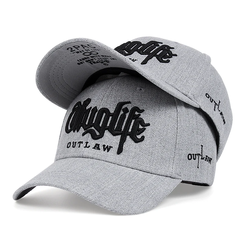 Fashion Fastball CAP Thuglife Embroidery Hiphop Baseball Cap Snapback Hat Adult Outdoor Adjustable Casual Sun Casual Cowboy Hat