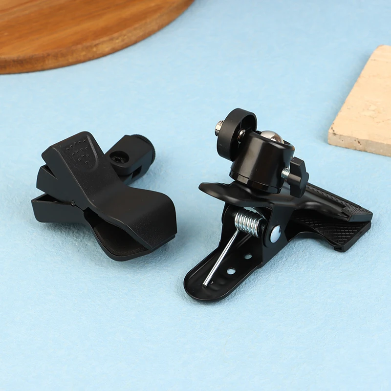 1 قطعة قابل للتعديل الجدول المشبك عبر غرزة كليب المشبك عدم الانزلاق الجدول حافة التطريز كليب 360 دوران كاميرا معدنية حامل ثلاثي القوائم