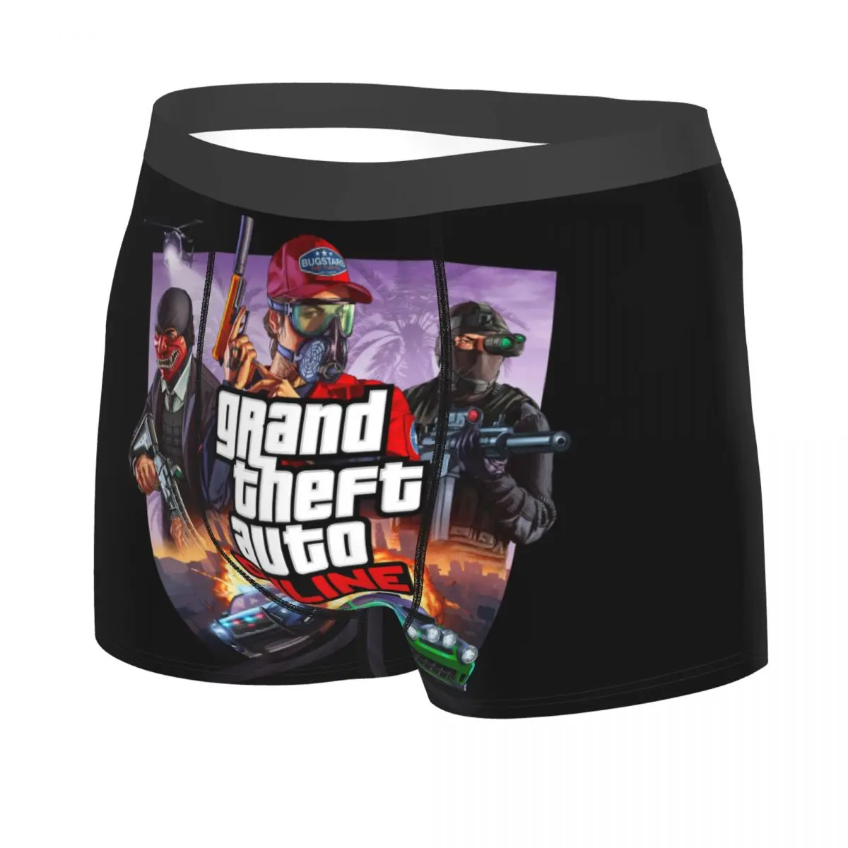 Grand Theft Auto Boxer Shorts For Homme 3D Printed GTA Adventure Game Underwear Panties Briefs Stretch Underpants