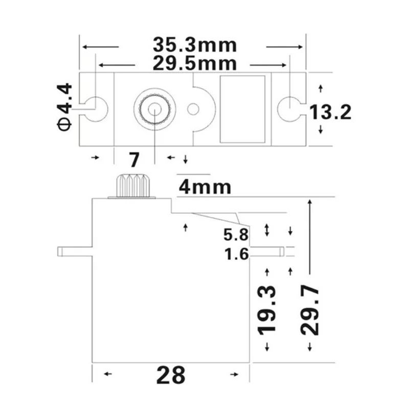 18G 3.5KG Metal Gear Digital Servo and Servo Arm -1181MG for 144001 144007 124007 124019 RC Car Upgrade Parts