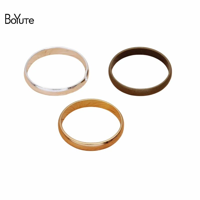 

BoYuTe Custom Made 17*3*1MM Metal Brass Adjustable Ring Base Diy Hand Made Jewelry Making Accessories Parts