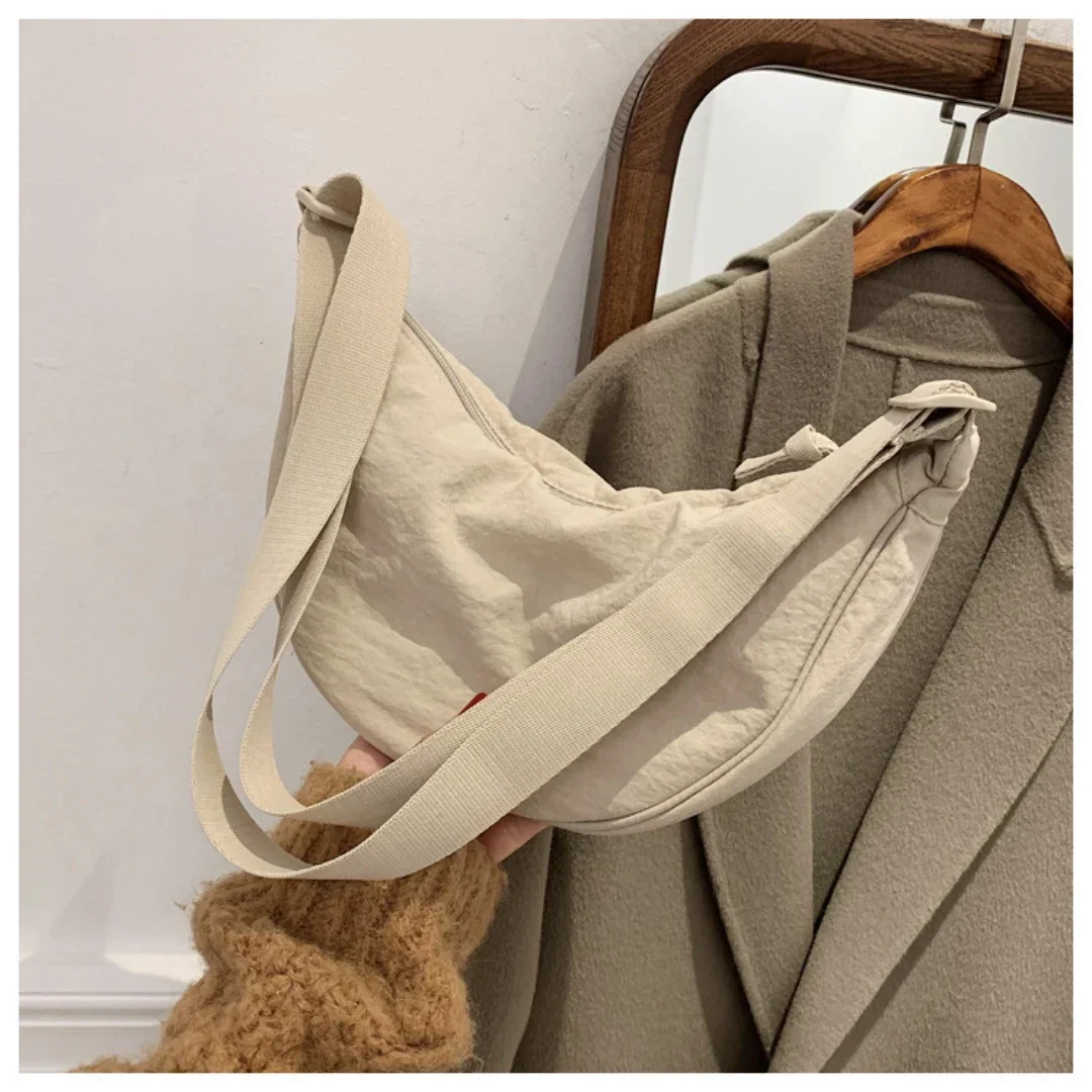 

Casual Nylon Hobos Crossbody Bag for Women Designer Shoulder Bags Large Capacity Tote Lady Travel Shopper Bag Female Purses 2023