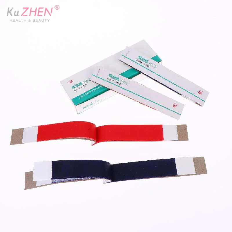 20Books/box Dental Articulating Paper Strips Oral Teeth Care Whitening Dentist Material Tools Dental Labs Daily Use
