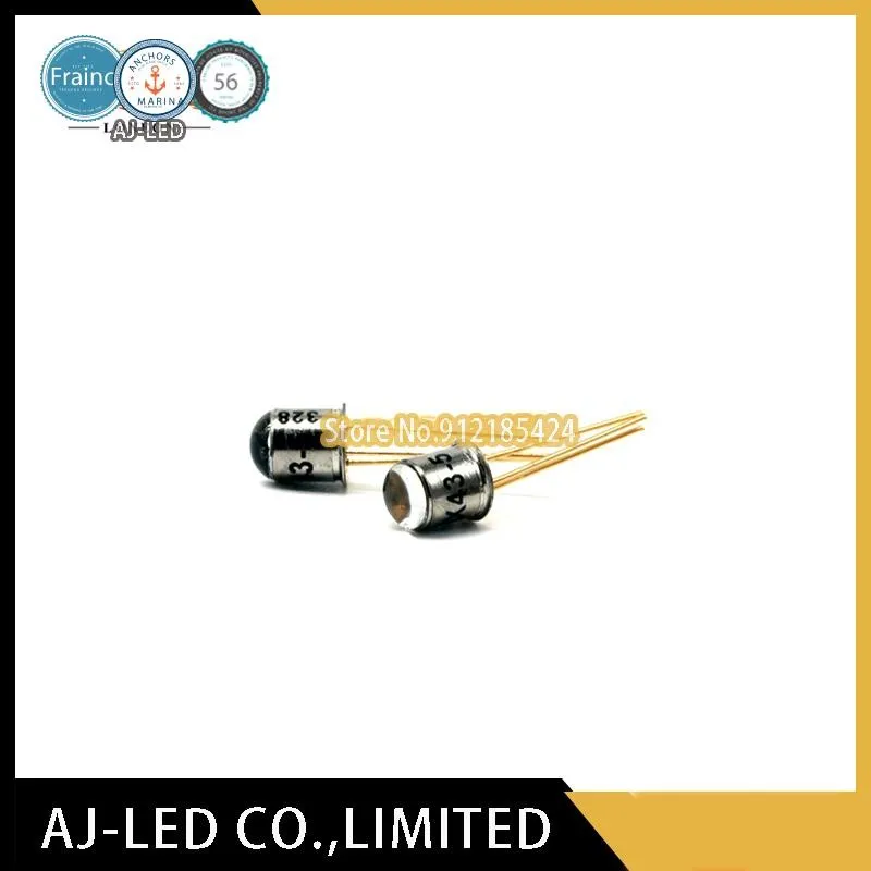 5pcs/lot BPX43-5 Silicon NPN Phototransistor Infrared Photosensitive Receiver Tube Wavelength 880nm±15°Gold Seal TO-18