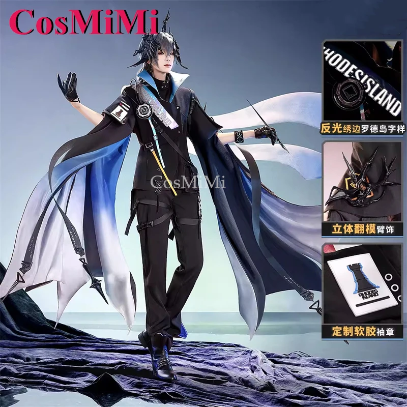 CosMiMi Game Arknights Logos Cosplay Costume Gorgeous Fashion Handsome Combat Uniforms Carnival Party Role Play Clothing S-XL