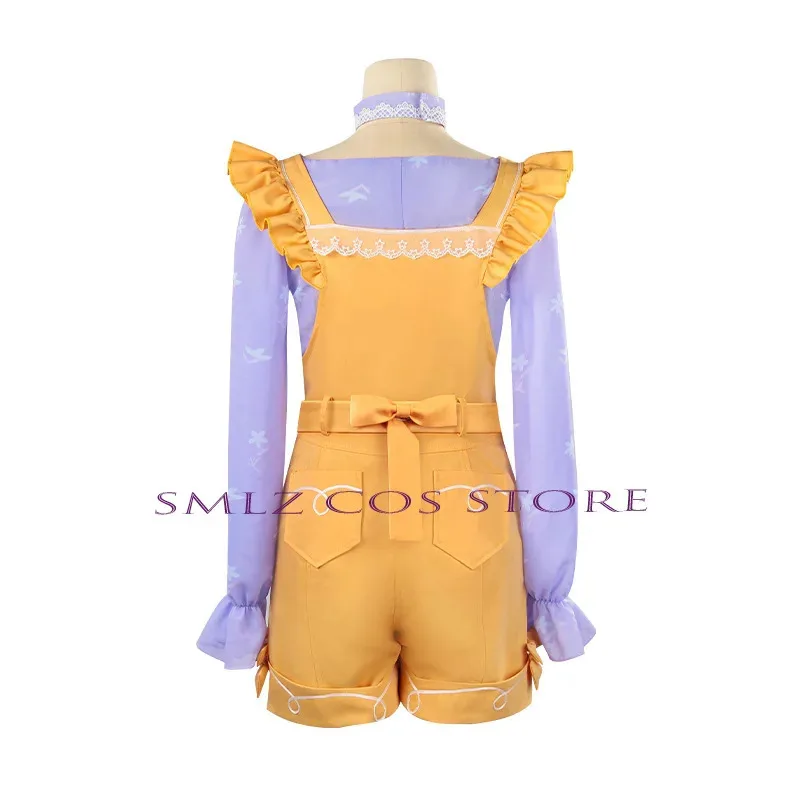 Juego Infinity Nikki Cosplay Anime Nikki disfraz amarillo encantador peleles uniforme peluca conjunto Halloween fiesta juego traje para mujer