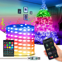Garland USB 5V WS2812B Bluetooth LED String Fairy Lights 5/10/20M RGBIC String Light Party Christmas Lights Wedding Decoration