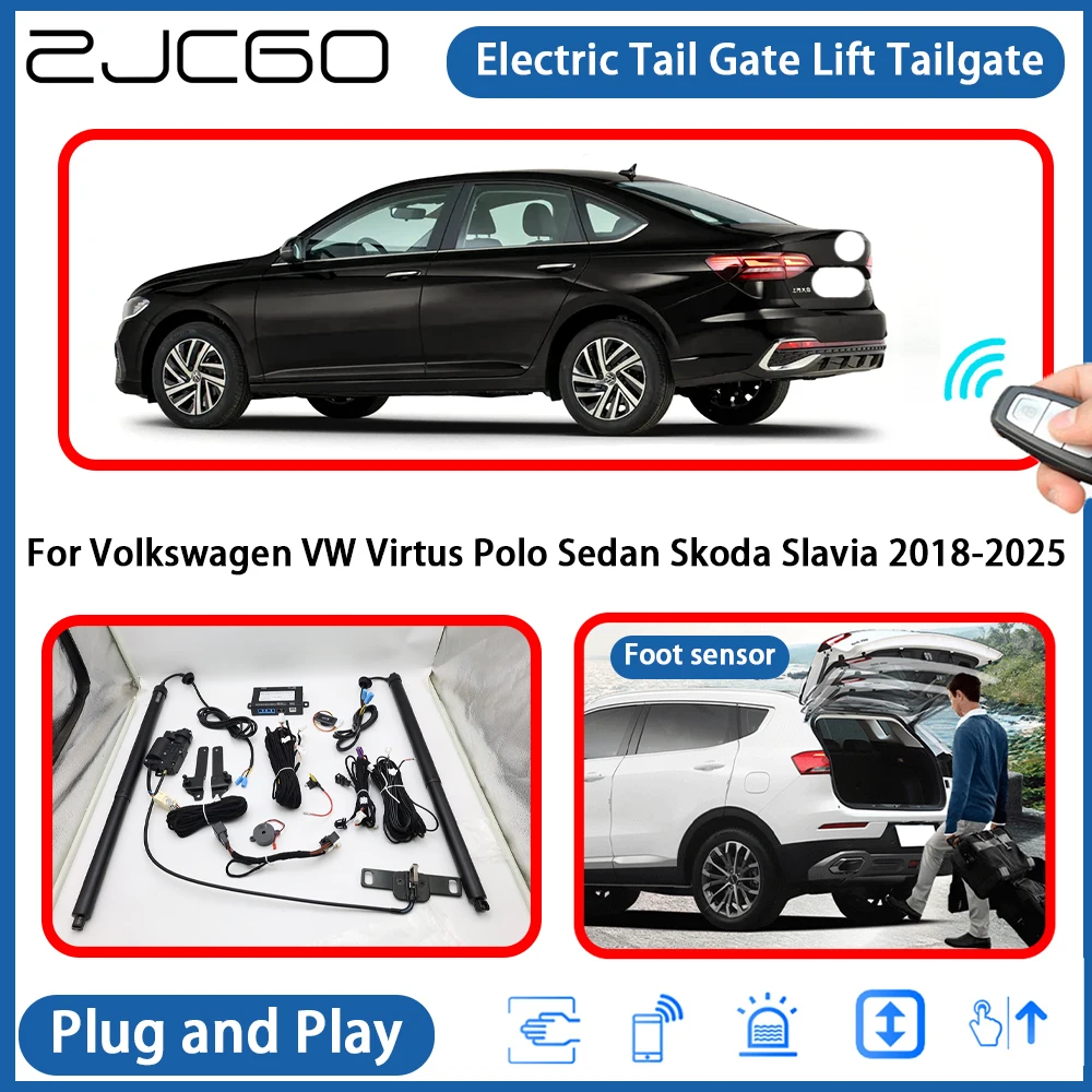 

for Volkswagen VW Virtus Polo Sedan Skoda Slavia 2018-2025 Automatic Powered Tailgate Power Liftgate Electric Tail Gate Lift
