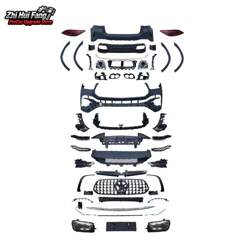 

Suitable for Car Body Kit Mercedes-Benz GLE Surround GLE53 Modified Bumper 24 Models Old to New Grille W167