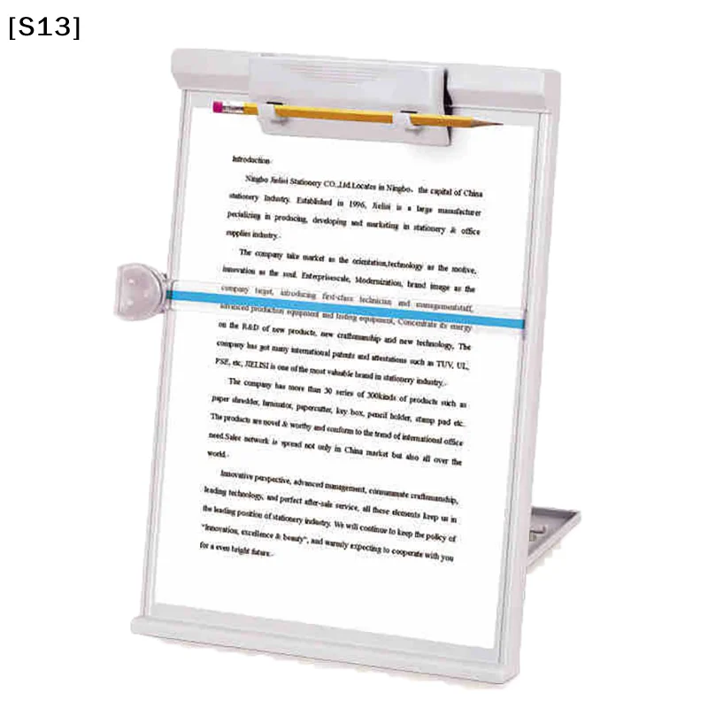 

A4 Reading Holder Desktop Document Holder With Adjustable Clip Document Reading Stand For Office/School/Home[Q]Q@