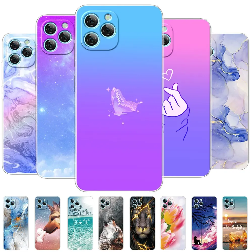 Dla Blackview A95 Case 6.53 "dla Blackview A95 A 95 wyczyść moda zderzak pokrywa silikonowy miękki Coque dla BlackviewA95 Fundas Shell