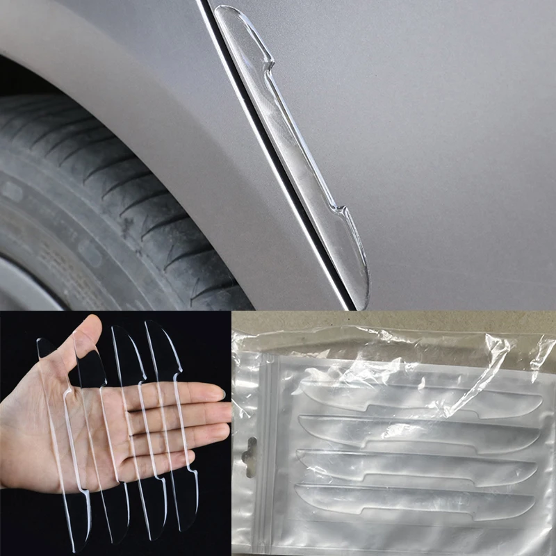 

Car Door Transparent Anti-collision Protector Bar Stickers For Volvo C30 Chrome Style Peugeot 207 Nissan Versa Audi A6 C6