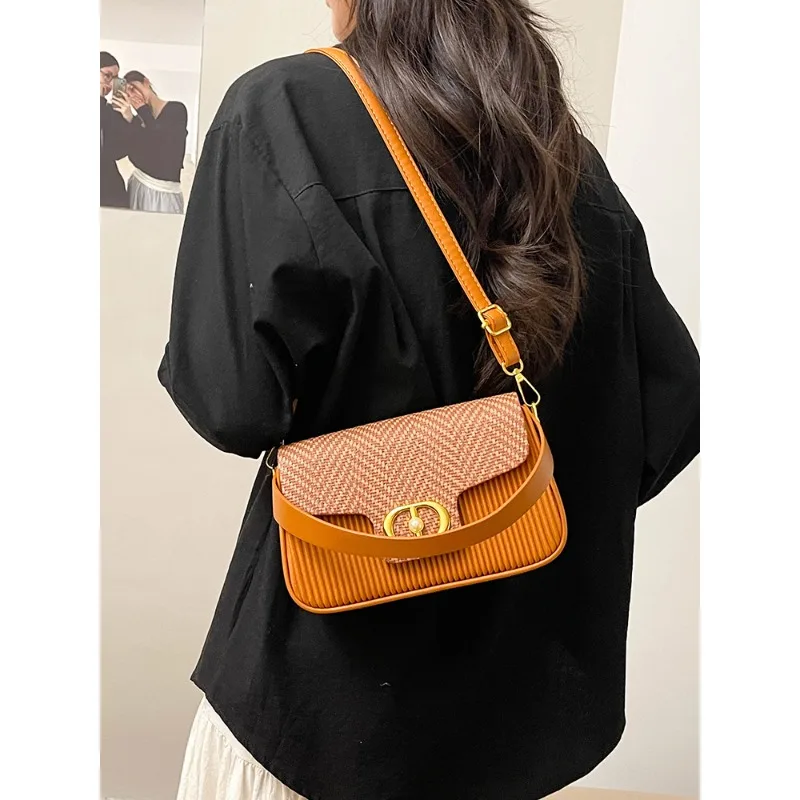 Высококачественная женская сумка-мессенджер из кожи с рисунком лаванды и повседневным парижским повседневным элегантным эффектом