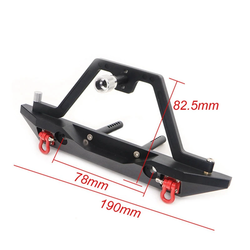 For 1/10 Simulation Climbing Car Bumper Trx4 Scx10 90046 Metal Front And Rear Anti-Collision Spare Tire Spare Tire Rack