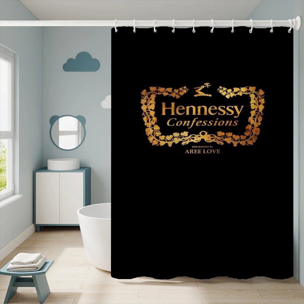 H-hennessyバスルームシャワーカーテンとアクセサリーセット、バスセット、防水