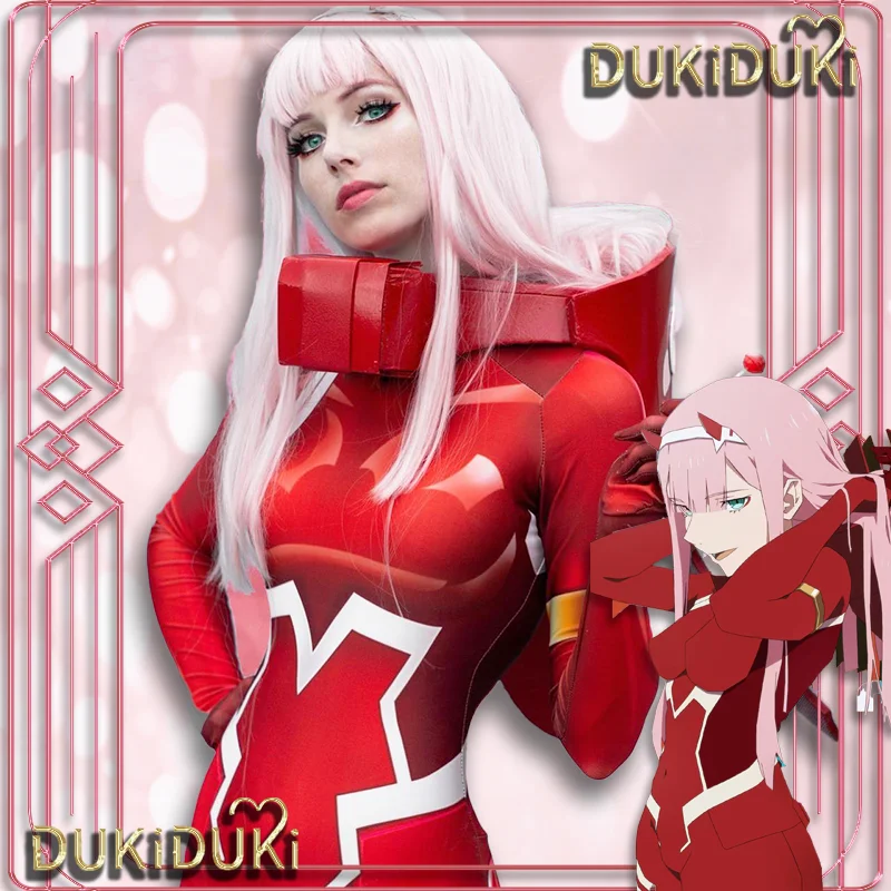 

Japanese Anime Darling in The Frankxx 02 Zero Twoo Cosplay Costume Battledress Tights Party Role Play Outfit for Women Bodysuit