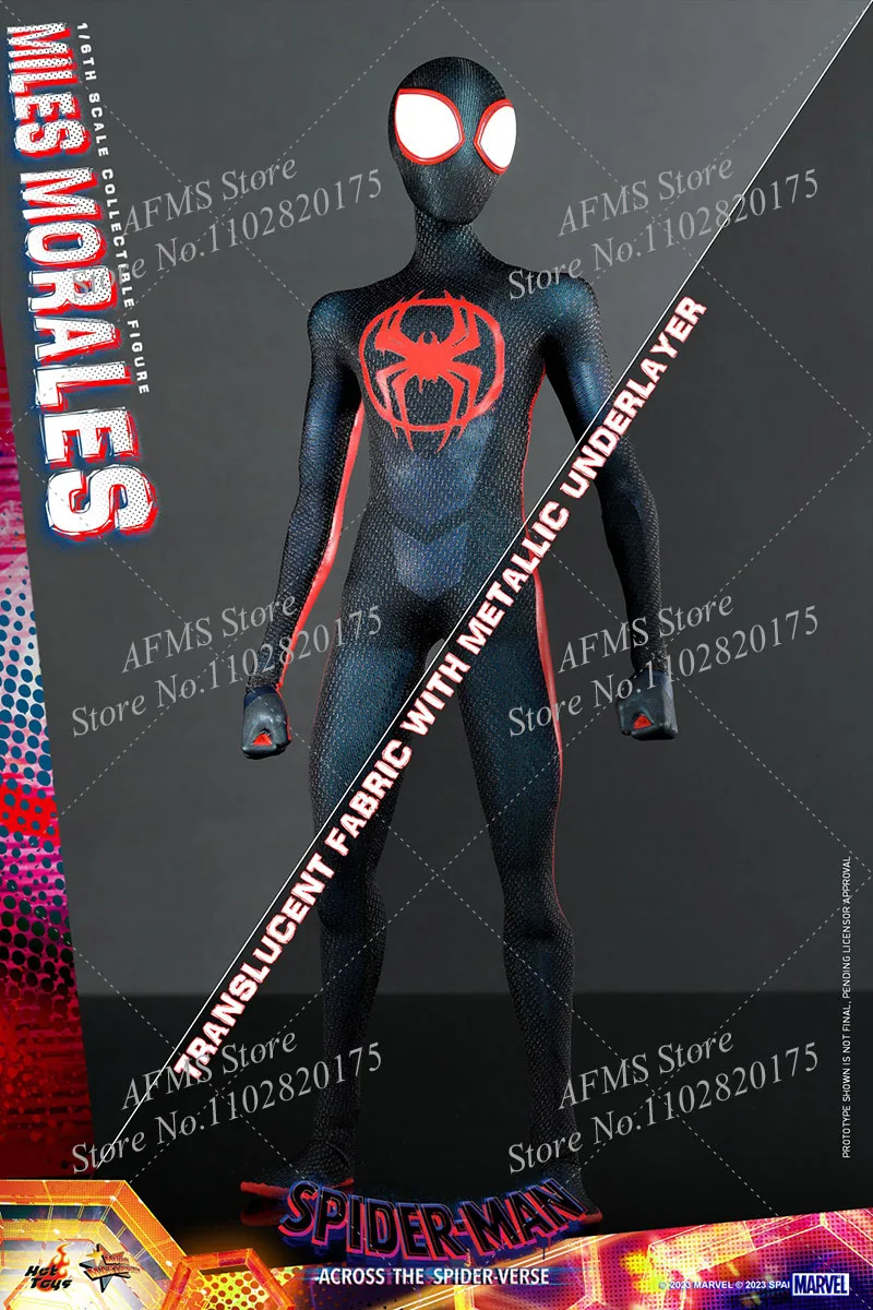 HOTTOYS MMS710 Figura colecionável em escala 1/6 Miles Morales Ultimate Spider-Man Conjunto completo 12 "Men Soldier Action Figure Modelo