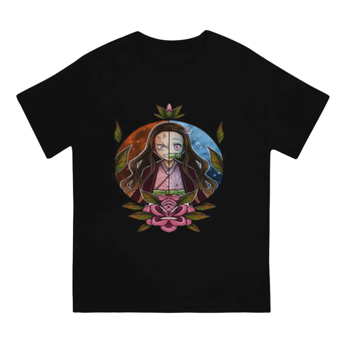 Demon Slayer Kamado Tanjirou Nezuko Men's TShirt Cute Fashion T Shirt Original Sweatshirts Hipster