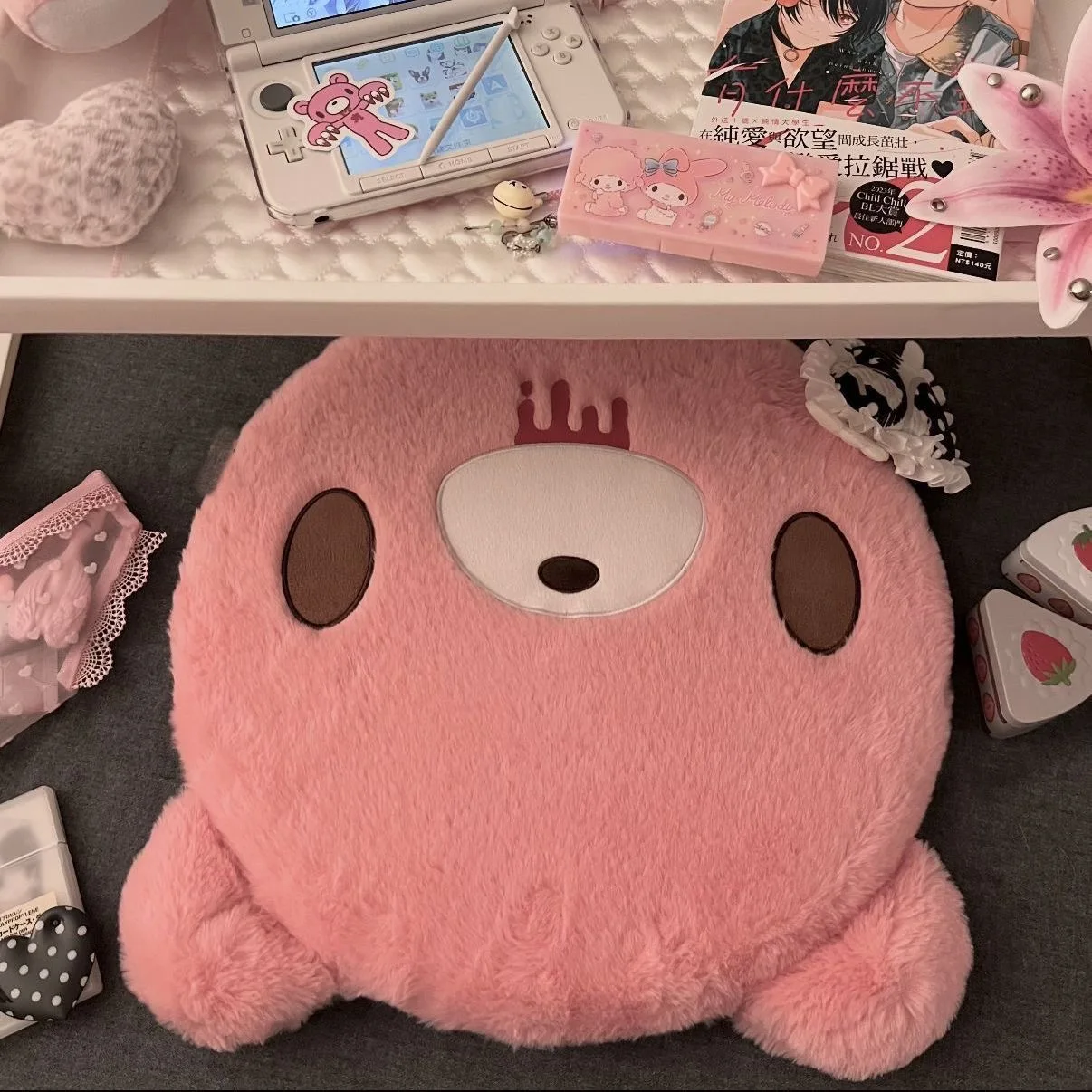 Tired of Sitting? Get This Memory Foam Violent Bear Cushion! Office Essential, Removable Cover, No More Butt Pain