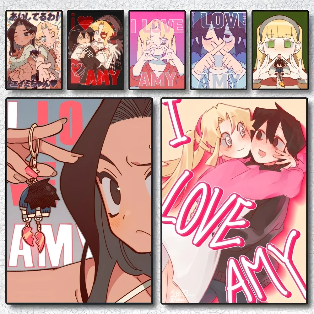 

Korean Anime I Love A-Amy Poster Paintings Posters & Prints Home Bedroom Living Room Decor Holiday Gifts Souvenir