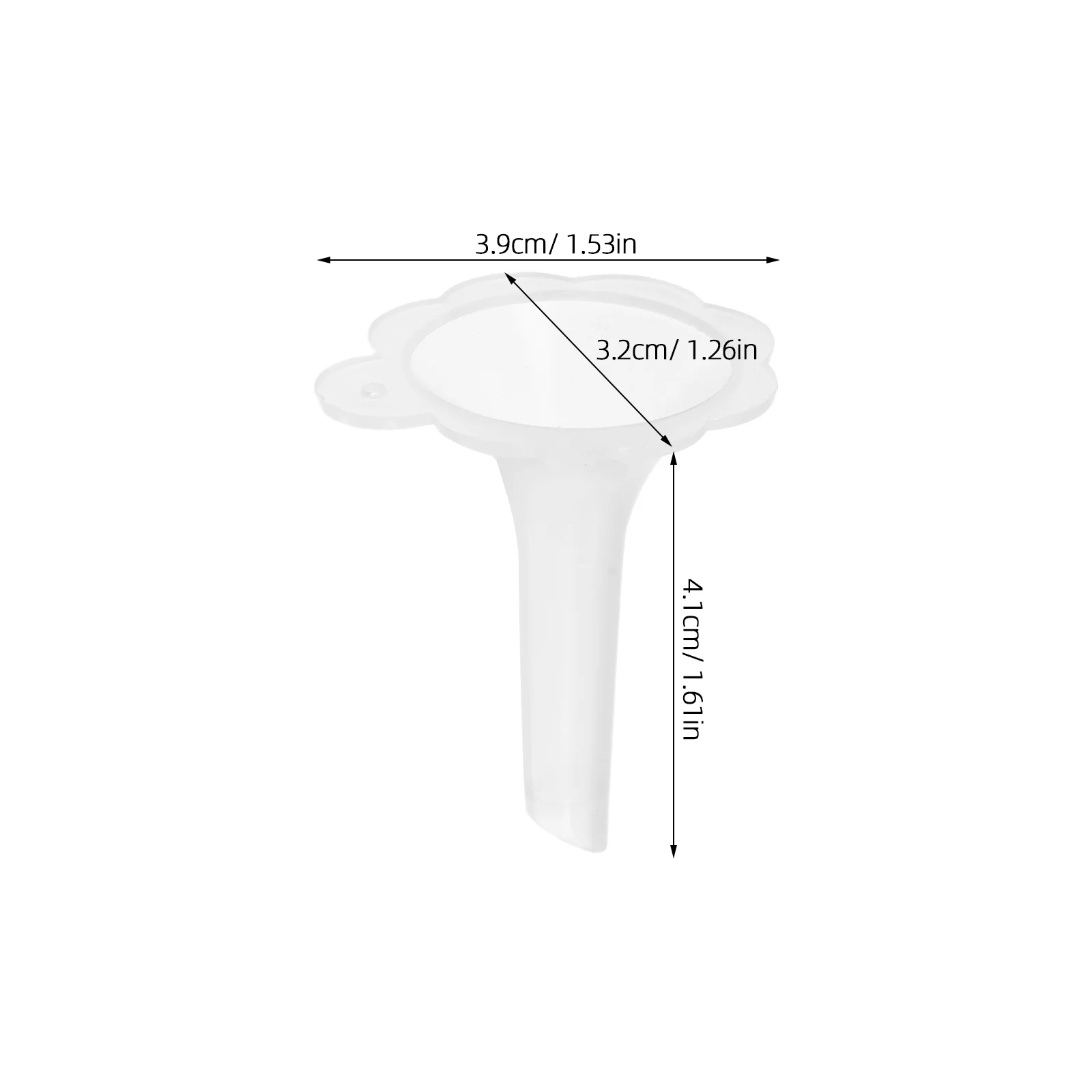 100 قطعة من البلاستيك الشفاف الصغير المقاوم للبولي بروبيلين، قمع تعبئة العطور الدقيقة للاستخدام في المطبخ أثناء السفر