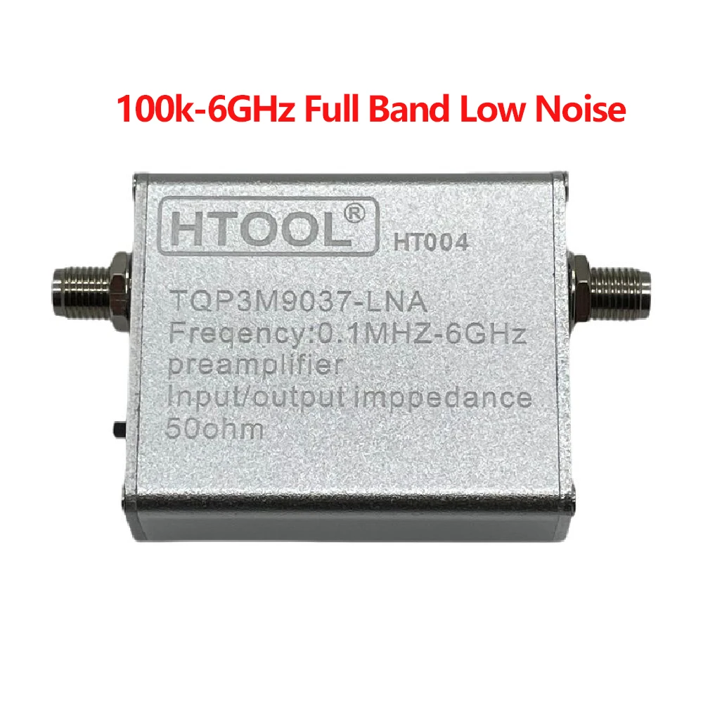 HT004/HT004A Signal Amplifier Low Noise 100k-6GHz Wideband Preamplifier SDR1 FM Radio Antenna Signal Amplifier 65-162.5MHz