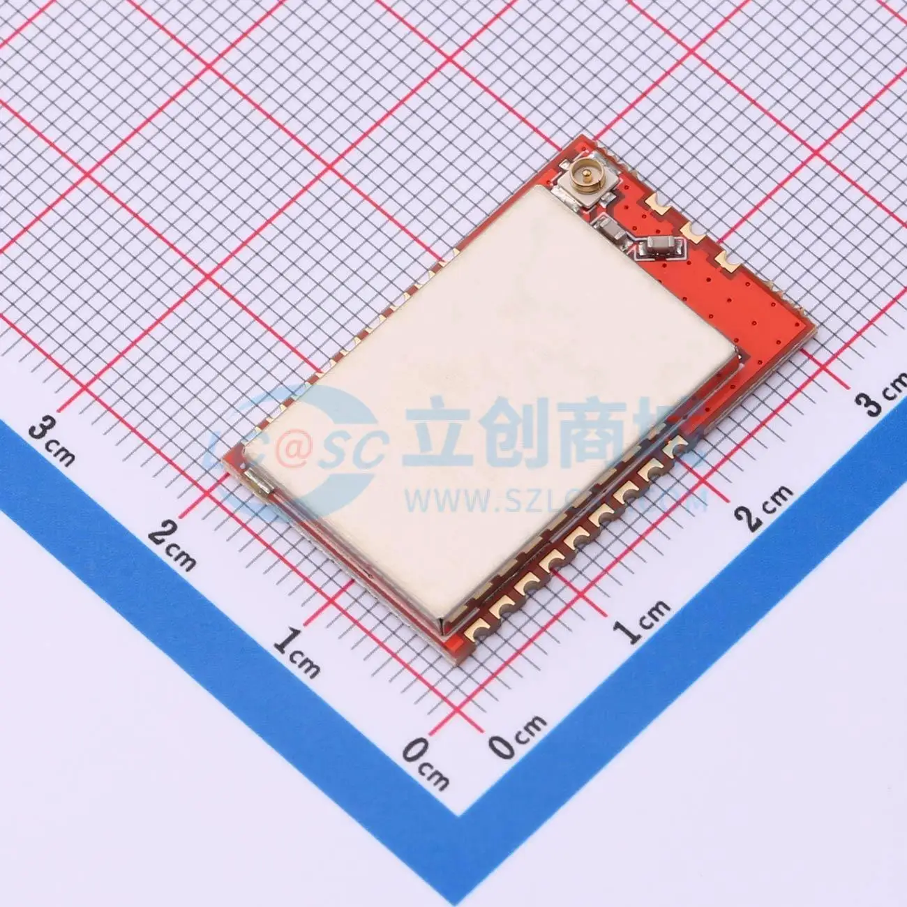 2pcs SX1278PATR4-GC SMD 29.6x18.7mm transceiver 433MHz GFSK FSK RF Wireless Communication Module for Smart Home System