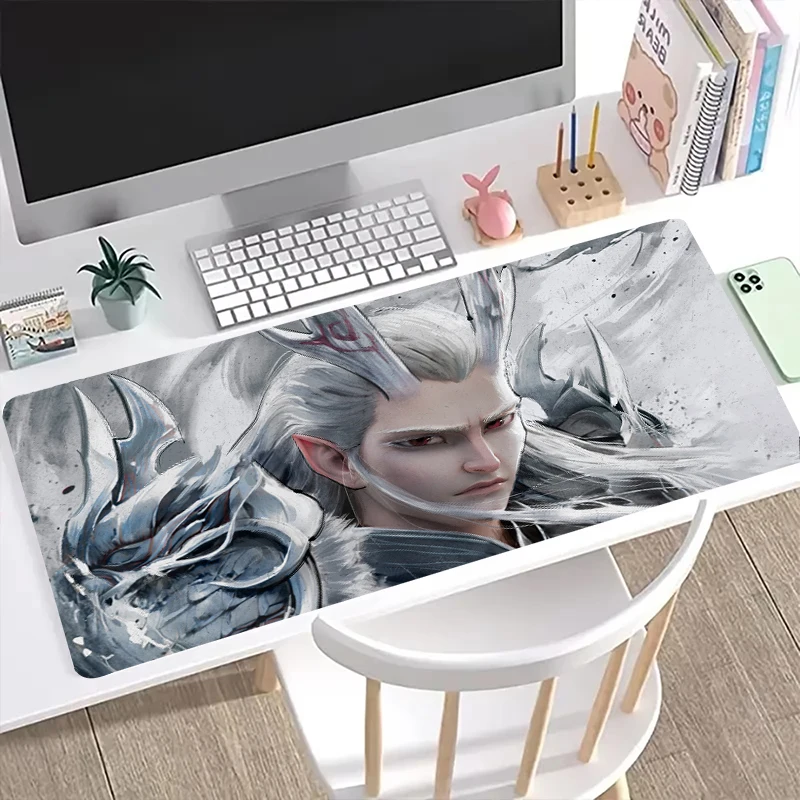 Mythical and Legendary Stories Nezha Large Size Non-slip Rubber Mouse pad Computer Gaming Accessories Keyboard Desktop Decor Mat